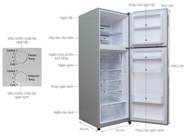 Tủ lạnh Inverter Hitachi R – H230PGV4 (225L)