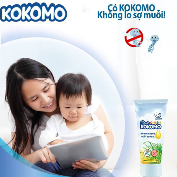 Kem chống muỗi Kokomo dành cho bé, sản phẩm đang được các gia đình Việt tin dùng