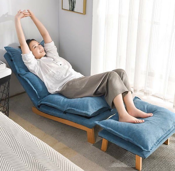 Ghế lười thư giãn với thiết kế có thể chuyển thành giường