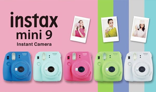 Máy ảnh Fujifilm Instax Mini 9 thiết kế đẹp với màu sắc trẻ trung cá tính