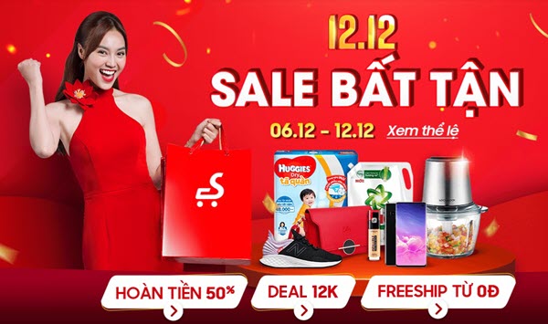 Sendo hot với sự kiện Sale bất tận