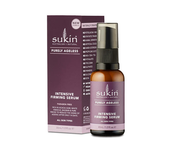 Serum chống lão hóa Sukin Purely Ageless Intensive Firming là dòng sản phẩm nổi tiếng trên toàn thế giới bởi khả năng giảm tình trạng chảy xệ và lão hóa da