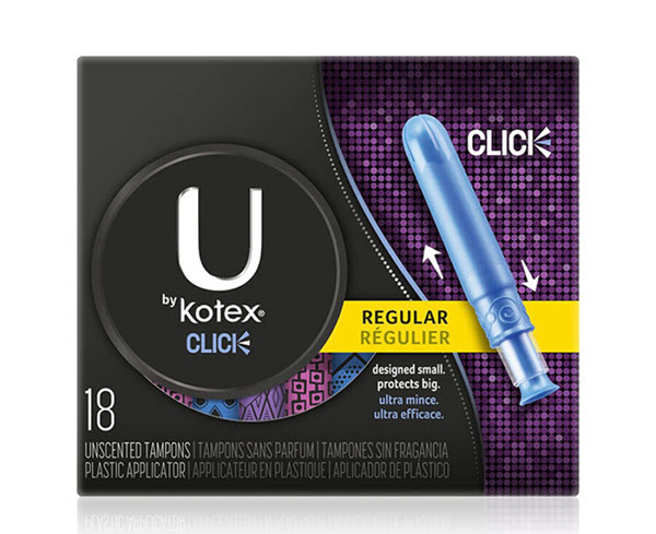 Thiết kế nhỏ gọn có cần đẩy tiện dụng nên tampon Kotex tiêu chuẩn Mỹ được đánh giá rất cao