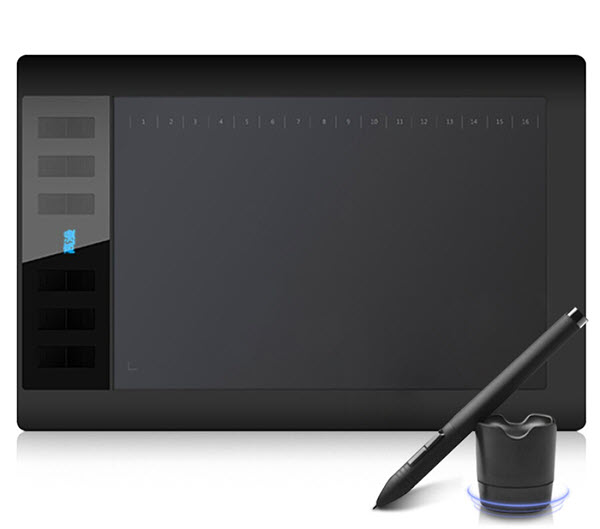 Gaomon 1060Pro – 10x6 inch với màu đen sang trọng đi kèm là chiếc bút cảm ứng nhỏ gọn thông minh