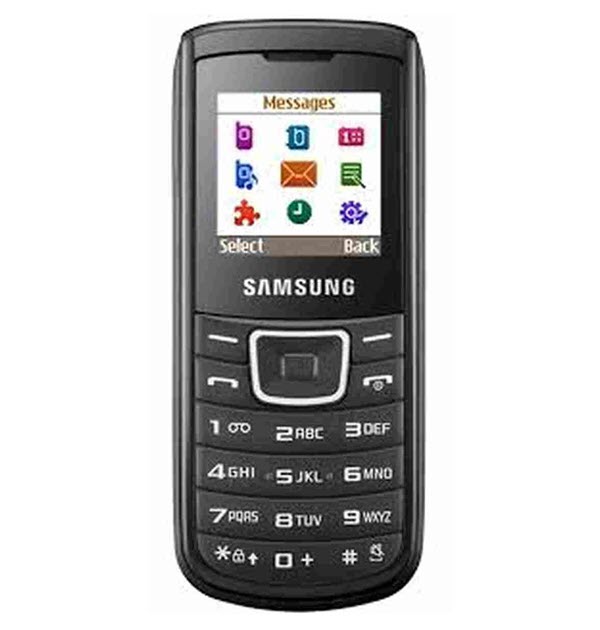 Thiết kế ấn tượng của Samsung E1100 đáp ứng được nhu cầu nghe gọi đơn giản của người dùng