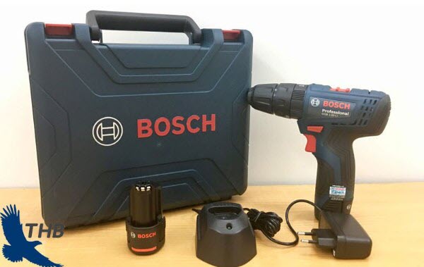 Bosch GSB 120-LI 12V làm việc với 3 chế độ, đi kèm pin sạc, hộp đựng