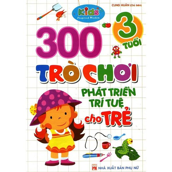 Sách 300 trò chơi giúp phát triển trí tuệ cho trẻ 3 tuổi