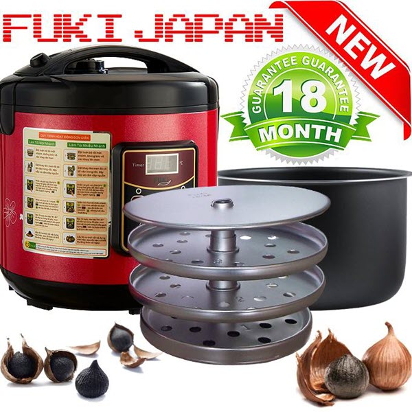 Máy làm tỏi đen Fuki Fk 910 có thể chứa từ 1,8 – 2kg tỏi tươi lần