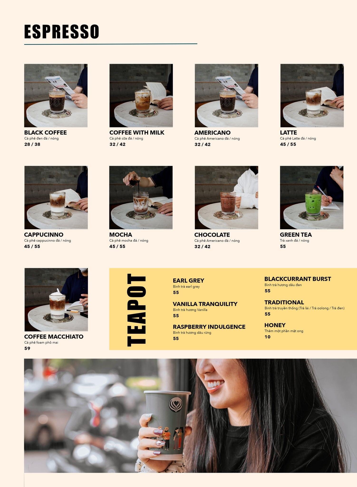 Kai Coffee menu/thực đơn/giá