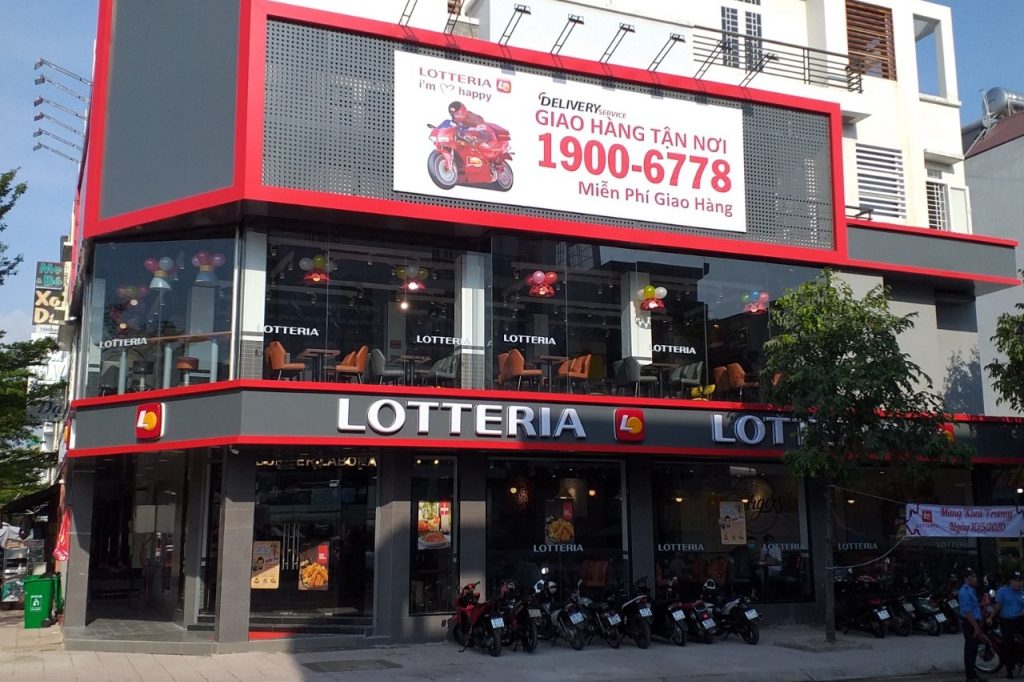 Hệ thống cửa hàng Lotteria tại Hà Nội